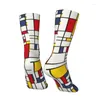 Calzini da uomo Divertenti Piet Mondrian Minimalista Lo stile Abito unisex Comodo caldo Stampa 3D Equipaggio di arte astratta moderna