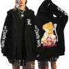 Anime Death Note Felpa con cappuccio Uomo Donna Divertente Grafica Giubbotti Pullover Felpe Haruku Y2k Cappotti con zip Hiphop Abiti femminili con cappuccio