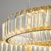 Ljuskronor Modern LED för vardagsrummet matsalar dekoration sovrum rund spiral dubbel lager inomhusbelysning kristalllampor