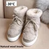 schoenen Vrouwen Wol Snowboots Zoete stijl Winter Platte Enkellaarsjes voor Meisjes Winter Vrouwen Pluizige Schoenen Femmes Bottes Chaussure Femme.