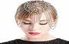 Kvinnor Brudhuvudstycke Crystal Flapper Cap Hair Piece Gatsby Accessories Girls Party Head Band Piece Jewelry T2005222171155