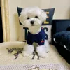 犬のアパレルペット服秋の冬ミディアムスモールハンドニットセーターかわいい花ウォームウール子犬のファッションプルオーバーチワワ