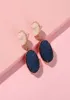 Crystal Earrings Resin Alloy Crystal Tooth Pendant Oval Drop Shape Female Earrings Druzy Drusy Natural Stone Cluster Earrings3228214