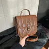 Borse da sera Borsa quadrata piccola da donna Spalla femminile Casual 2024 Borsa a mano versione coreana di moda Borsa a tracolla in pelle Pu