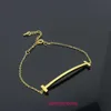 Gioielli firmati Tifannissm Bracciali firmati T Famiglia V Bracciale dorato con volto sorridente Placcato femminile in oro rosa 18 carati Cento gioielli a mano abbinati con scatola originale