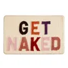 Inyahome Get Naked Bath Mat Cute Bathroom Rugs Funny Non Slip Bathtub Decor Mats Super Absorbent Floor Carpet Washable Bathmats 231225