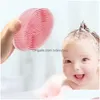 Badborstar, svampar skrubber Sile Body Brush Baby Shower Sponge Dry Masr Bath Handduk för Bast Scrubber Back SS0301 Drop Delivery H OTPIW