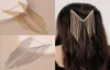 1PCS Elegancki kryształowy długi łańcuch frędzki Barrettes dla kobiet do włosów akcesoria 7674340