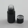 Vorratsflaschen China Lieferanten 10 ml Mini-Glasbehälter für ätherische Öle Tragbare Reiseflasche Hellschwarzer Innenstopfen und Schraubverschluss