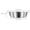 Cups Saucers 2pcs Stainless Steel Dish Vinegar Tray Appetizer Serving Seasoning Snack