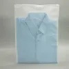 100x zip lock zíper superior sacos de plástico fosco para roupas camiseta saia saco de armazenamento de embalagens de varejo impressão personalizada y0712282u