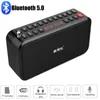 connectoren draagbare radio fm-radio-ontvanger bluetooth-luidspreker mp3-muziekspeler met microfoon ondersteuning tf-kaart / u-schijf / hoofdtelefoon afspelen