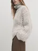 Women's Sweaters Knitted Sweater 2023 Autumn Wool Turtleneck Twisted Solid Color Casual Long Sleeve Pullover