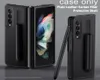 Тонкий кожаный чехол с защитой от отпечатков пальцев для Samsung Galaxy Z Fold 3 5G Fold3, модный дизайн с держателем ручки, чехол для телефона 7165289