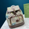 2024 Nowe plecaki Kobiety drukujące szkolne pvc plecak moda kwiat trawy torba podróżna sznur Zamknięte regulowane paski na ramię duża pojemność pakietów zewnętrznych torebki