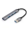 4 منافذ USB HUB 30 نوع الموسع C إلى USB Flitter لإكسسوارات الكمبيوتر المحمول OTG Multi Docking Station لـ MacBook 13 Pro Air PC9514687