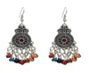 Dangle kroonluchter etnische Turkse stijl legering Jhumka oorbel hars kralen verklaring oorbellen voor vrouwen Boho Party zigeuner sieradenDa9989620