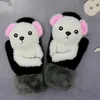 Luvas de inverno para meninas adolescentes tricô parentchild luvas animais bonitos pele macia quente grosso crianças 231225