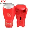 Wesing 8 pièces ensemble arts martiaux équipement gants de boxe casque protège-tibias Wushu Sanda protecteurs équipements de compétition EO 231225