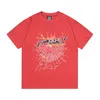 スパイダーフーディーコットンY2KスパイダーTシャツピンクパープルヤングスーグSP5DERシャツ5555555男性女性シャツハイストリートスタイルヒップホッププリントスパイダー905