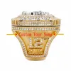 Выпадение на сезон Tampa Bay Tom Brady Football Championship Ring Любое спортивное кольцо, которое у нас есть, напишите нам 210924199S