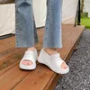 Sandalen 2024 Zomer EVA Platform Wiggen 10 CM Hakken Vrouwen Mode Hoge Vrouwelijke Schoenen Mule Talon Femme