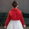 Weiß Rot Kunstpelz Cape Für Kinder Mädchen Winter Warme Kleidung Hochzeit Party Kleid Schal Jacke Wrap Shrug Bolero Mantel 231226