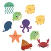 Bath Mats 10pcs Marine Stickers Cartoon Bathtub Safety Prevention Decals Self- Adhesive Tub Pasters