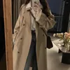 Women's Trench Coats Coat Women 2023 Spring And Autumn British Style Medium Long Small Khaki Jackets