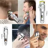 Trimmer Hatteker Professional Hair Cutter Mans Hair Clipper Set Metal Electric Cordless Hair Trimmer for Barber Lcd Display Hairdressing