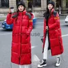 Parkas pour femmes manteau de neige rembourré veste chaude doudoune brillante hiver femmes manteau imperméable surdimensionné épais long Parkas à capuche Jaqueta Feminina J231226