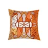 Housse de coussin Simple, Style nordique Orange Ins, moderne et minimaliste, pour chambre à coucher, coussin de dossier de voiture, automne et hiver