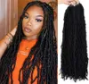 1824 Inch Nu Faux Locs Crochet Hair Curly Wavy African Soft Goddess Braids Hair for Black Women Lady Girls 21 StandsPack LS254098086