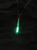 Hourglass Necklace Glass Pendant Glow In The Dark Necklace Silver Chain Luminous Jewelry Women Gifts Gem Accessories9630289