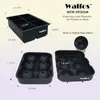 WALFOS grande taille 6 cellules moule Cube plateaux whisky boule de glace 6 moules en Silicone fabricant pour barre de fête 2206117751598