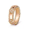 luxury designer ring womens jewelry charm bracelet four leaf grass bracelet elegant fashion steel titanium mens 18k rose gold330a
