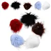 Hänge halsband 10 st faux päls hatt fluffiga kuldekor kläder pompom dekoration poms ull hattar konstgjorda avtagbara hantverk pompoms