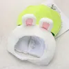 Bérets casquette Cosplay Costume dessin animé hiver automne chapeaux femme bonnet casquettes vert couvre-chef en peluche chapeau oreilles grands yeux de grenouille