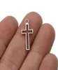 300 pezzi pendenti con ciondoli a forma di croce cava placcata argento antico per creazione di gioielli braccialetto europeo fai da te fatti a mano 12x24mm9878944