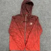 Trench da uomo Trapstar Primavera e autunno Giacca con cappuccio alla moda nuovissima Giacca a vento rossa a maniche lunghe Cappotto unisex