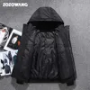 Men's Down Parkas ZOZOWANG 2023 Men Winter Jacket White Duck Down Parka Casual Goose Feather Men's Winter Coat Hood Thick Warm Waterproof Jackets J231226