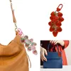 Porte-clés pendentif fraise, porte-clés doux, décoration de sac à dos, porte-clés fruits, lanière de téléphone, bijoux pour femmes et filles