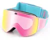 Be Nice Double couche Anti-buée cylindre lunettes de ski magnétiques changer rapidement lentille Snowboard revêtement hommes lunettes d'hiver 231226