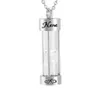 Hourglass Pendant Urn Necklace for Ashes Cremation Jewelry Memorial Keepsake for Mom Dad Brother2057943