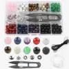 コンポーネント350PCS LAVA BEAD BRACELET KIT BOLK BLACK ROCK JADES STONE DIY JEWELLRY MAKING NECKLACE STORAGE BOX ELASTIC CRYSTAL STRIN179X