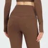 Lu Lu Pant Align Mujer Pantalones Acampanados Pantalones Leggings Súper Elásticos Leggings De Cintura Alta Entrenamiento De Gimnasio Palazzo Fitness Pantalones Anchos Yoga Lemon LL woman