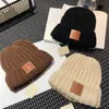 Designer tricoté chapeau de laine hommes femmes bonnets de luxe Lo Beanie mode crâne casquettes marque chapeau en cachemire 3 couleurs laine chaude Bonnet doux