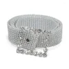 Belts Women Crystal For Rhinestone Chain Waist Belt Party Club Shiny Glitter Jewelry Diamond Wide Waistband With Buckle Access T8NB