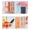 D181 med vattenfunktion Knacka Big Size Kitchen Plastic Preteny Spela Toy Barn Cooking Gift Children Toys 231225