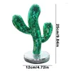 Figurine decorative Decorazioni per sfere specchio riflettente Ornamenti cactus Forniture per decorazioni artigianali per i notturni festival